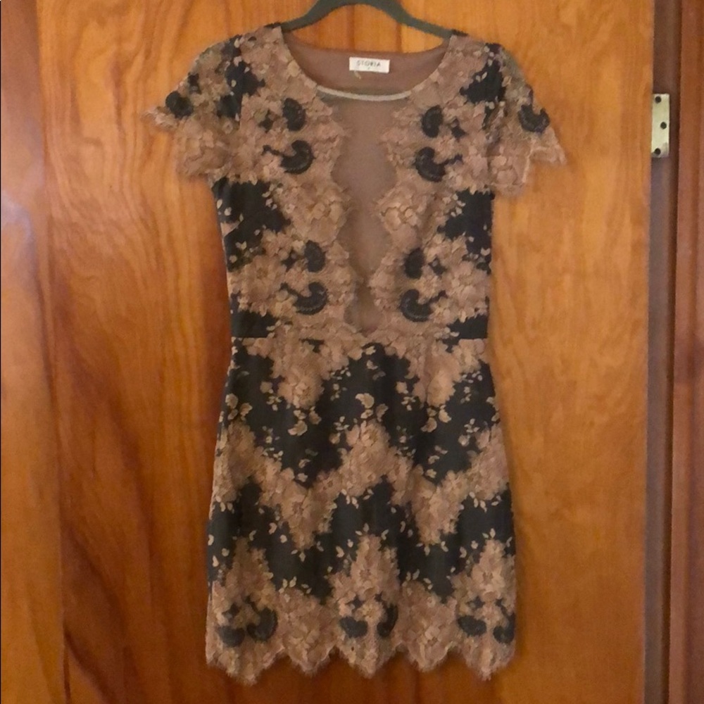 Lace mini dress